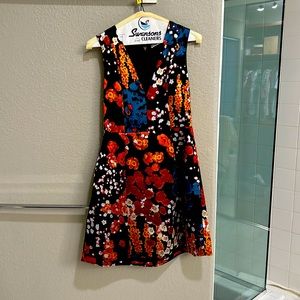 Alice and Olivia fall floral cocktail dress